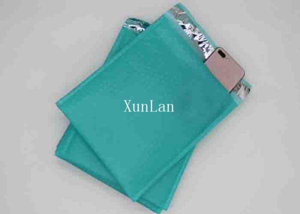 Printing Poly Bubble Envelopes Postage Bags 6 * 10 Inch Shockproof With Green Color