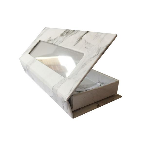 Customized Eyelash Packaging Box Faux Cils Logo Printed Magnetic Gift Boxes With Window