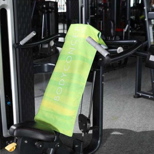 Antibactérien serviette imprimée sur mesure Microfibre serviettes sportives non abrasives Touche douce