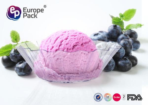 Food Grade Clear Plastic Bowls Disposable Dessert Dishes 42ml