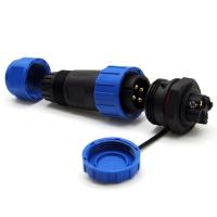 type Assemblée d'écrou de connecteur de 12mm 4 Pin Waterproof Plug Panel Mount d'amarrage