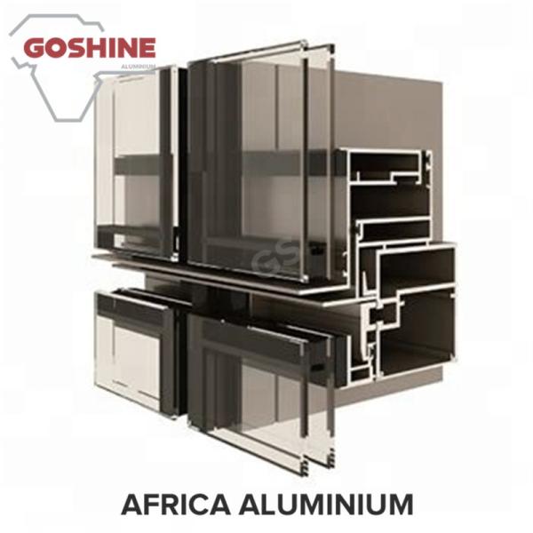 Foshan 6063 T5 Aluminum curtain wall Profile for Custom Design Made for Tanzania