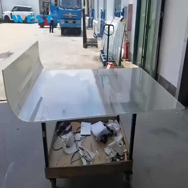 Electric Liquid Crystal Laminated Glass Switchable Between Transparent And Frosted States