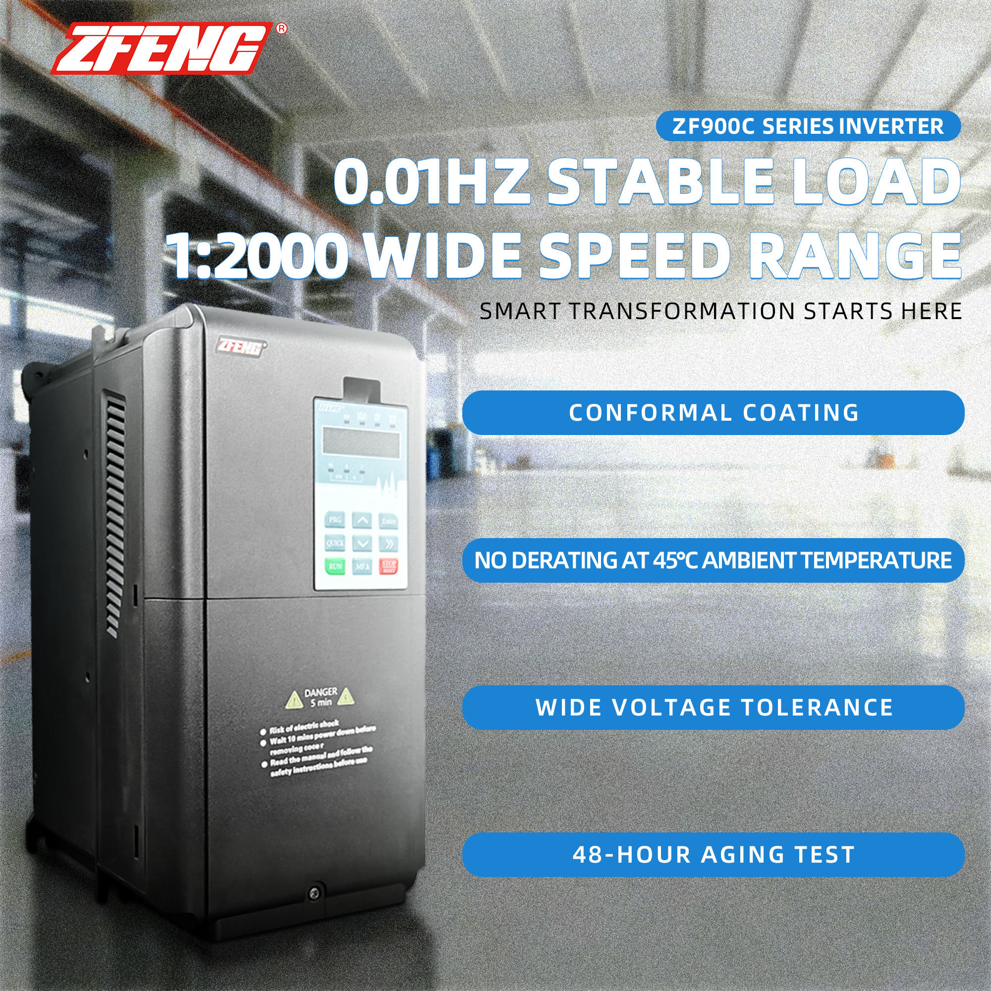 ZF900 Industrial VFD High-Performance Variable Frequency Drive For Industrial