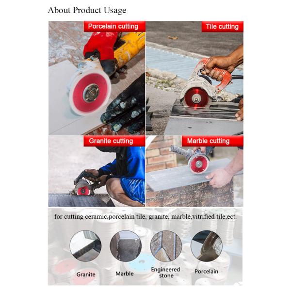 4-дюймовый турбо сверхтонкий керамический сухой режущий диск фарфоровая плитка камень бриллиантовая лезвие