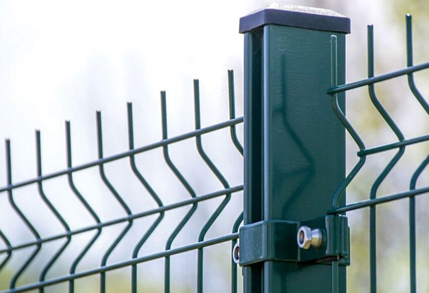 Hsj China Manufacturer 3D V Bend Wire Mesh Fence | Custom Outdoor Security Perimeter Fencing