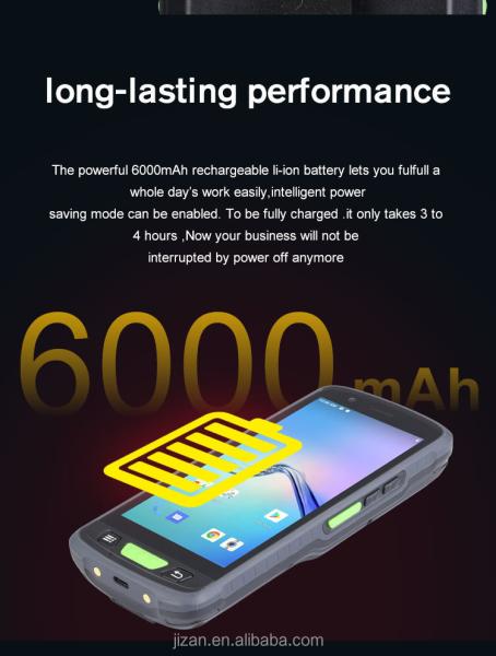 Rugged Industrial Uhf RFID Reader Writer Tag PDA Android 9.0 4G GNSS NFC Touch Screen