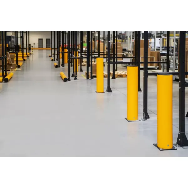 Large Diameter Post Polymer Bollard Warehouse Safety And Industrial Vehicle Collision Protection