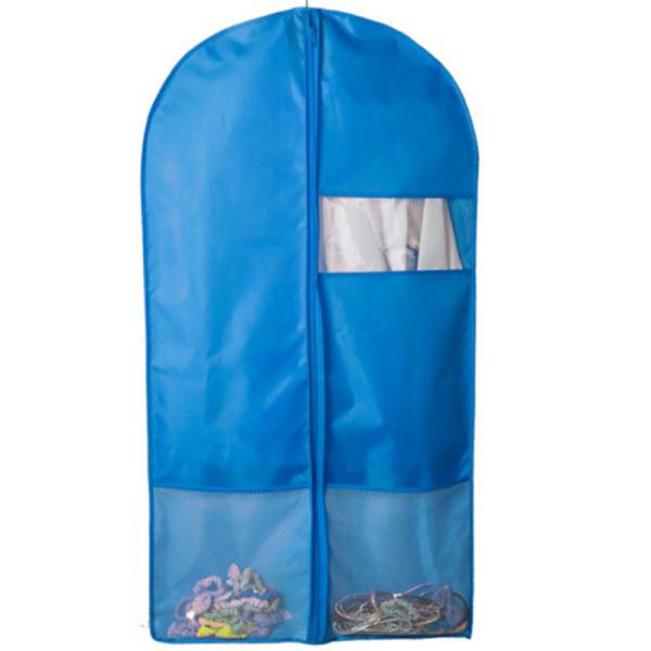 Colorful Oxford Breathable Suit Covers , Reusable Foldable Garment Bag