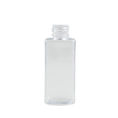 Impressão em serigrafia PETG garrafas quadradas de 120 ml para embalagens de bombas de loção de shampoo cosmético