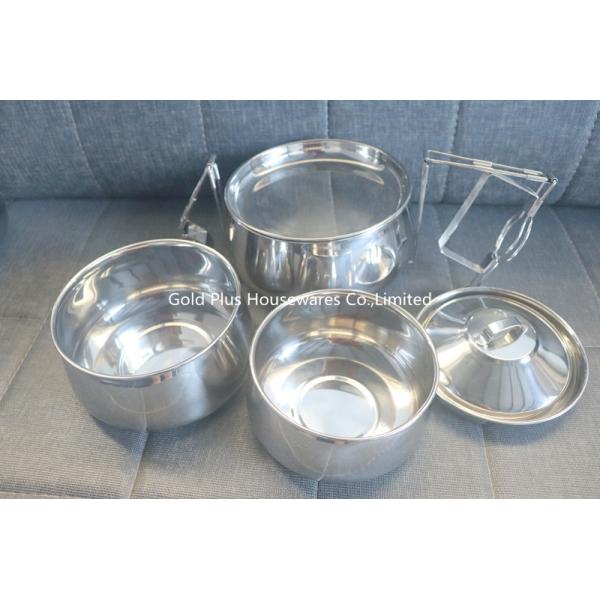 FDA Thermal Bento Lunch Box SS Vietnam Tiffin Food Carrier Natural Color