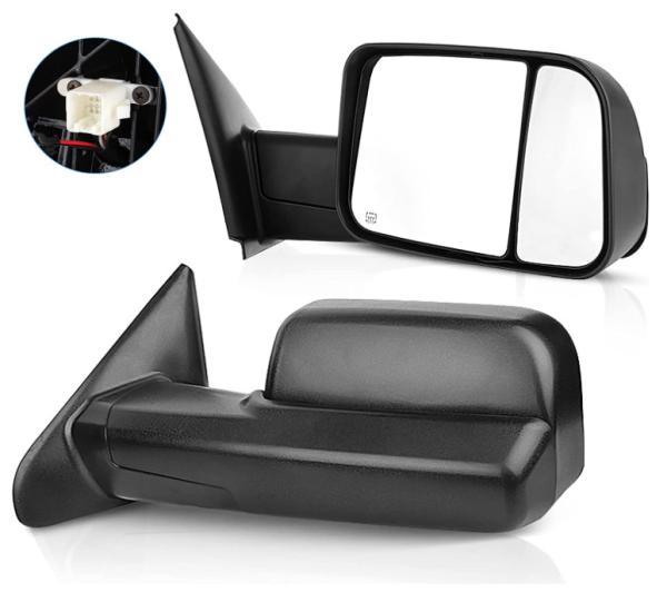 Side Mirror Car Exterior Mirror With Power Heated Turn Signal Light For 02-08 Dodge Ram