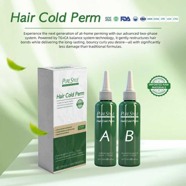 Purestyle OEM Down Perm Cream Gentle Formula Silky Shine From Hair Dye Factory Wholesale