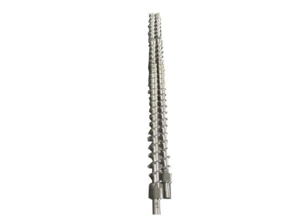 POM PVC Extruder Screws And Barrels PE Hard Scrap 125mm*170mm*2900mm Size
