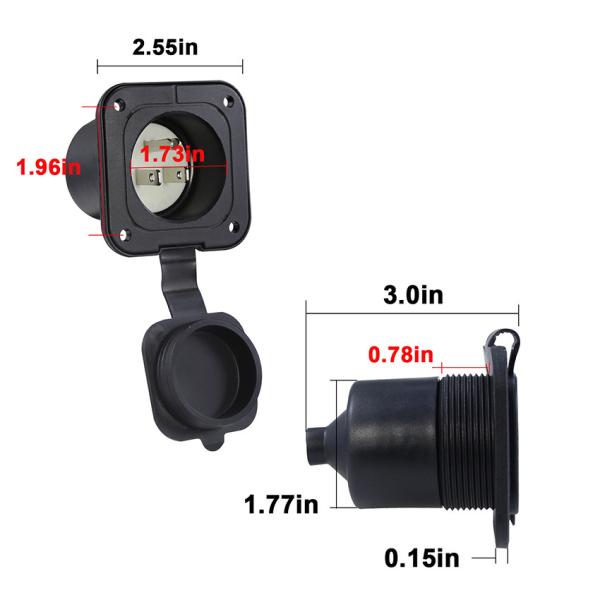 Cordon d'alimentation convertisseur étanche NEMA 5-15R 1M 15A 125V