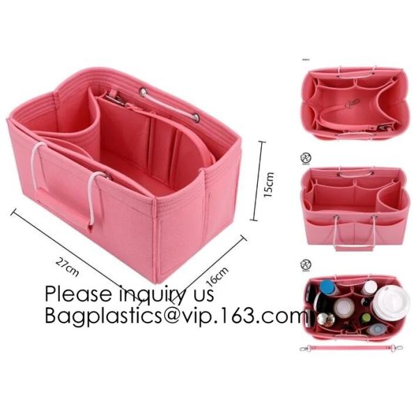 Customized Size Wholesale Felt Baby Diaper Bag,Multi-colored felt baby diaper caddy organizer with PU handle Multiple La