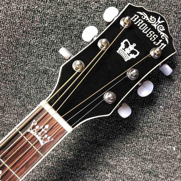 Custom 41 Solid Spruce Top Classic Acoustic Guitar with Pickup 301 Rosewood Fingerboard Mahogany Back Side