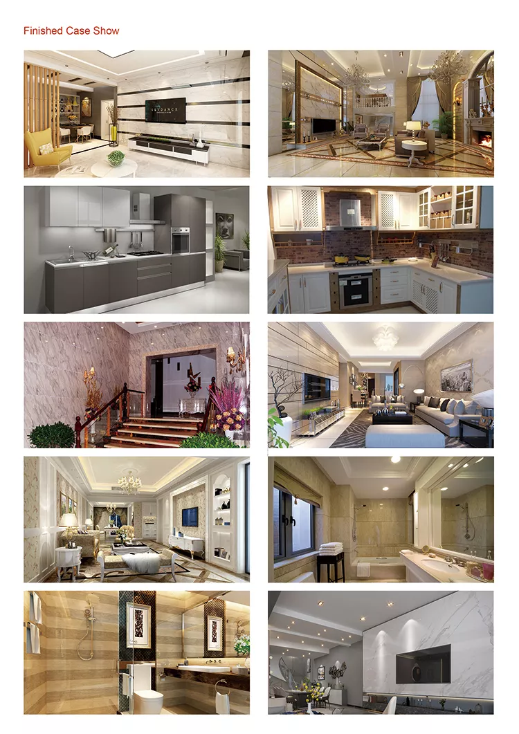 Luxury High Glossy 1220x2440mm 3mm PVC Marble Sheet Interior Wall Decoration