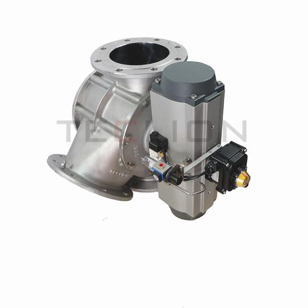 Industrial Electric 3 Way Gravity Diverter Flap Valve For Chemical Industry
