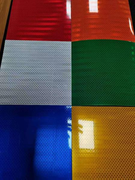 Tela acrílica de PMMA que imprime o vinil de cobertura reflexivo prismático para sinais de tráfego rodoviário