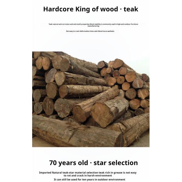 Pastoral Teak Outdoor Dining Sets Table And Chairs For Coffee Time