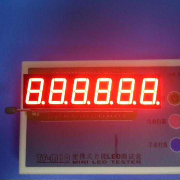 Дисплей числа 7 красного цвета 6 0,56 дюймов ультра ярким приведенный этапом для веся масштаба