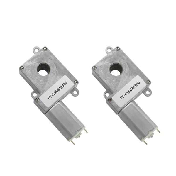 Customized High Torque High Power FT-65SGM390 6v 8v 12v 24V   DC Worm Gear Motor for Smart Door Lock