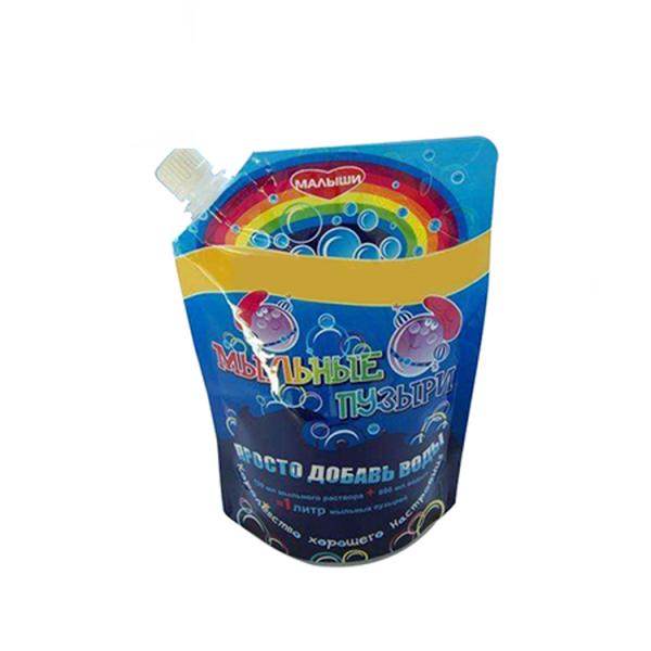 Clear Suction Nozzle Aluminum Foil Packaging Bags / Doy Pack Pouch For Colloidal Liquid