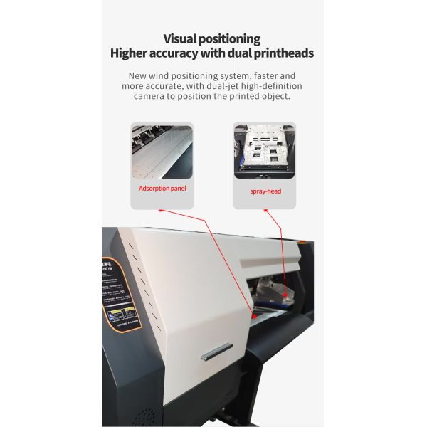 KECAI Professional Printing Machine 70cm Four XP600 I3200 Head High Speed A1 DTF Printer for Sportswear Factory Manufacturer