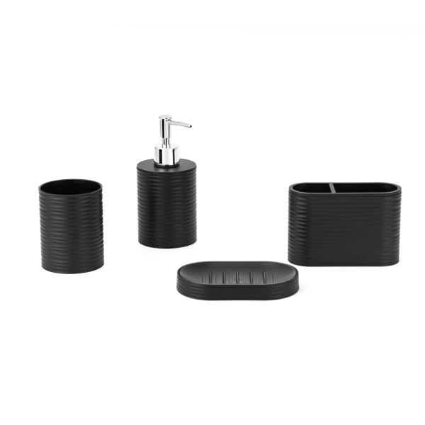 plastic Bathroom Accessories Set Foam Dispenser Soap Dispenser Toothbrush Holder Soap Dish