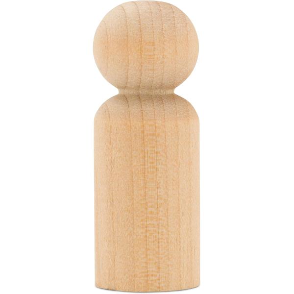 Finitions en bois inachevées décoratives, pour les finitions de postes de couchage, les finitions de tiges de rideau, le haut du mât et l'artisanat