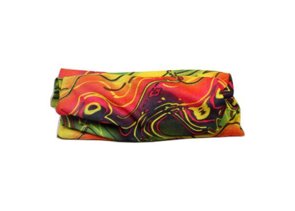 Pink Polar Fleece Tube  Multifunctional Headwear 25 * 50 CM  Good Flexibility