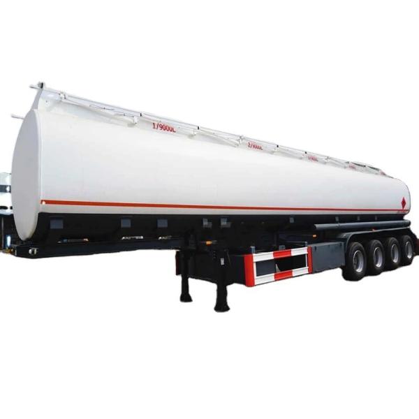 CIMC 4 essieux 54000litres 6 compartiments Trailers de réservoirs de carburant d'huile de transformation alimentaire