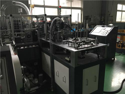 Ultrasonic Double Hot air Paper Coffee Cup Making Machine 100 pcs/min 12 KW