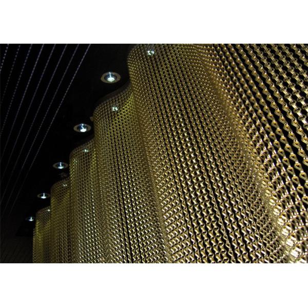 занавес двери звена цепи металла сетки алюминиевого легирующего металла 1.7mm декоративный