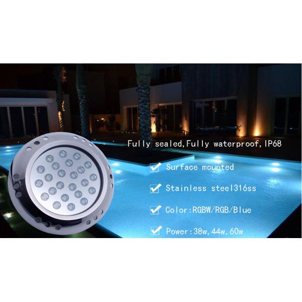 La piscina subacuática montada en la pared de 38w LED enciende la luz subacuática inoxidable del acero LED