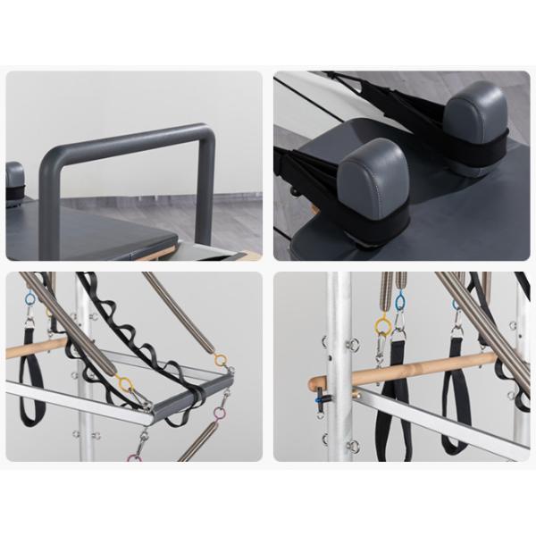 Semi Elevated Pilates Core White Bed Customized Aluminum Alloy Fitness Shaping Multifunctional Bed