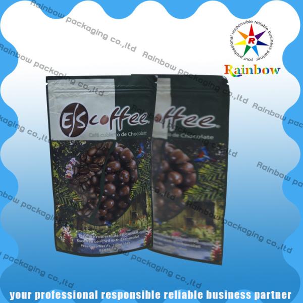 Bolsitas de té del papel de aluminio que empaquetan con la parte inferior Ziplock y redonda