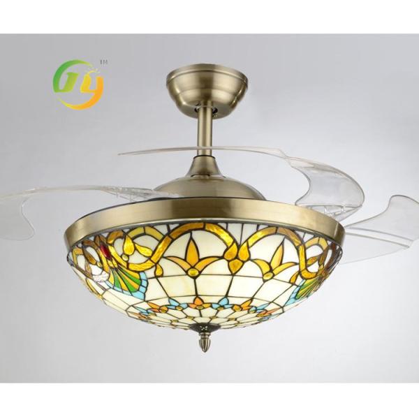 Азиатский Фумат Все Финляндия стиль круглый 110V 42inch 36W LED скрытый скрытый лезвие потолочный вентилятор со светом 220V