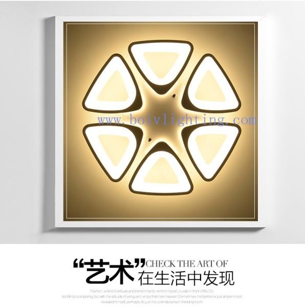 Modern Flower Graphic Design LED Lighting Ceiling Lamp Lights 138w 840*840*150MM