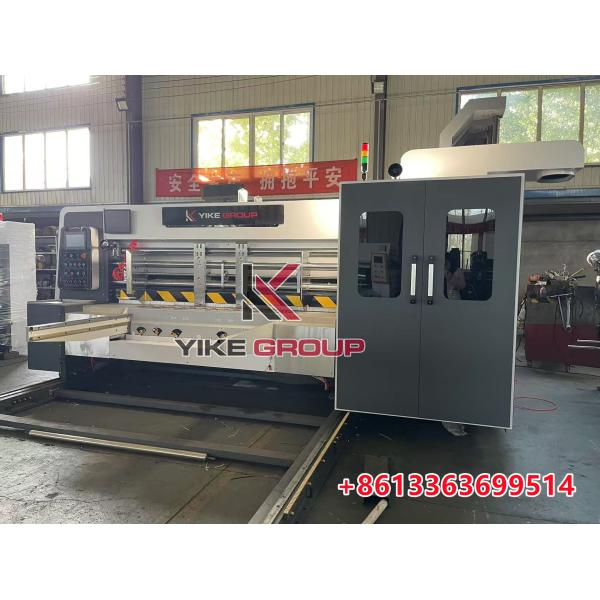YK-1224 Высокоскоростной флексо 3 цветной принтер Slotter Machine для картонной коробки изготовления от YIKE GROUP