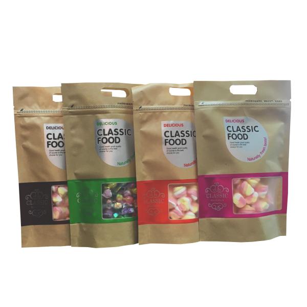 OEM Vacuum Plastic Packaging Coffee Bag With Window For Instant Coffee Powder Sachet Packaging