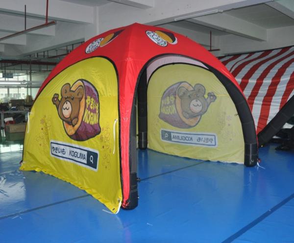 Small Inflatable Advertising Tent , Inflatable Tailgate Tent Commercial Grade Sewing Style