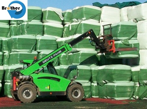 Mini Round Hay Bale Wrapper for Sale,Wear Resisting Hay Bale Sleeves Woven Polypropylene Cloth BOPP Film