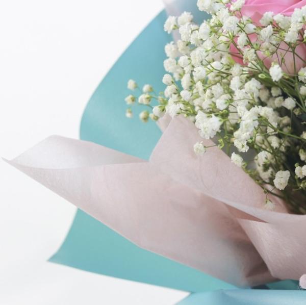 Florist Wrapping Solid Color Foldable Flower Wrapping Paper Bouquet Packing Paper for Fashionable Packaging
