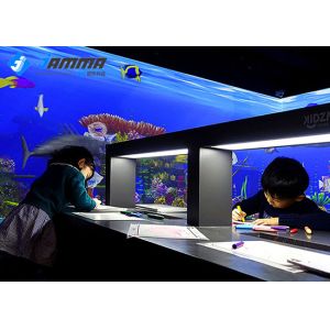 Jeux interactifs de projecteur de mer magique peignant avec le radar de détection infrarouge