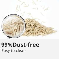 OEM / ODM Multi-parfum de formule naturelle en vrac Strong Clumping Strip en forme de tofu Litter de chat