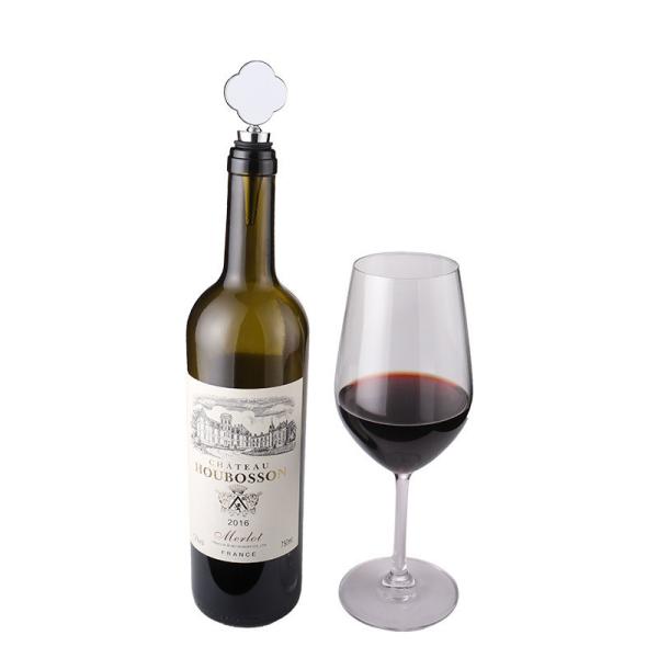 Bouchon de bouteille de vin par sublimation avec insert en aluminium pour plusieurs formes - Cadeaux personnalisés par sublimation