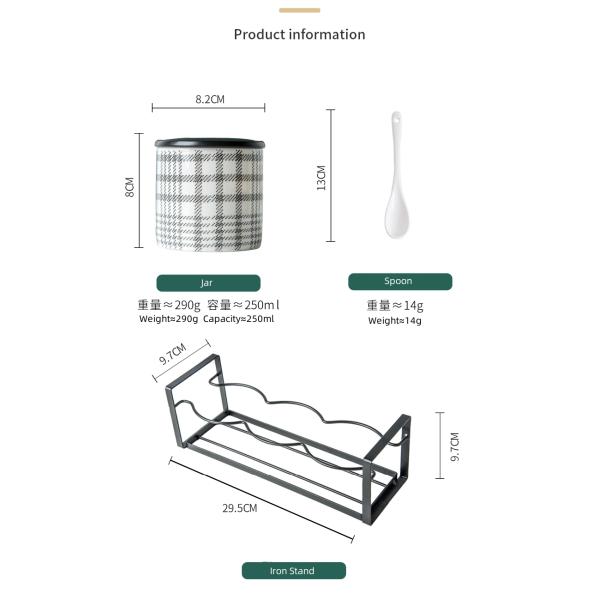 Multifunctional Tea Coffee And Sugar Pots In Ceramic Kitchen Canisters For Food Storage
