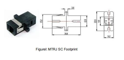 MTRJ Fiber Optic Adapter SM/MM 0.2dB FTTH